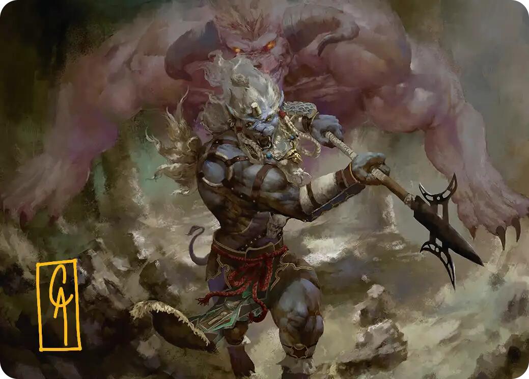 Kimahri, Valiant Guardian Art Card (Gold-Stamped Signature) [FINAL FANTASY Art Series] | Anubis Games and Hobby