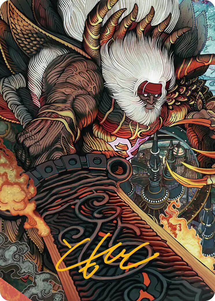 Braska's Final Aeon Art Card (Gold-Stamped Signature) [FINAL FANTASY Art Series] | Anubis Games and Hobby