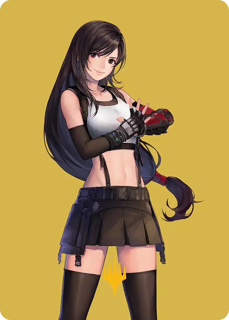 Tifa, Martial Artist Art Card (Gold-Stamped Planeswalker Symbol) [FINAL FANTASY Art Series] | Anubis Games and Hobby