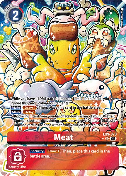 Meat [EX9-070] (Alternate Art) [Versus Monsters] | Anubis Games and Hobby
