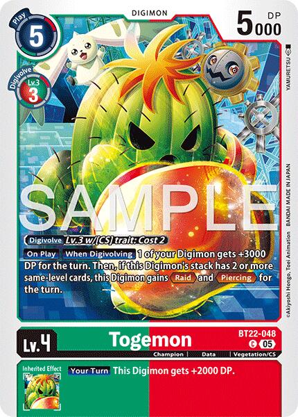 Togemon [BT22-048] [Cyber Eden] | Anubis Games and Hobby