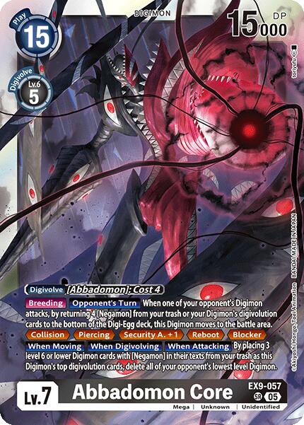 Abbadomon Core [EX9-057] [Versus Monsters] | Anubis Games and Hobby