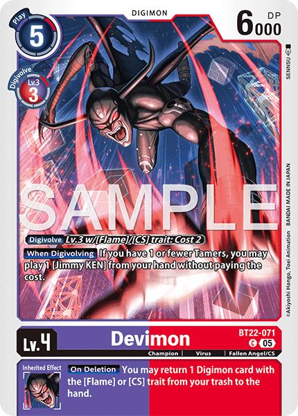 Devimon [BT22-071] [Cyber Eden] | Anubis Games and Hobby