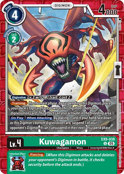 Kuwagamon [EX9-038] [Versus Monsters] | Anubis Games and Hobby