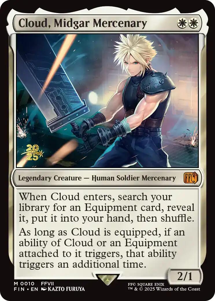Cloud, Midgar Mercenary [FINAL FANTASY Prerelease Promo] | Anubis Games and Hobby