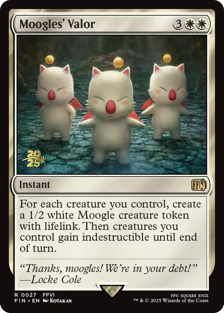 Moogles' Valor [FINAL FANTASY Prerelease Promo] | Anubis Games and Hobby