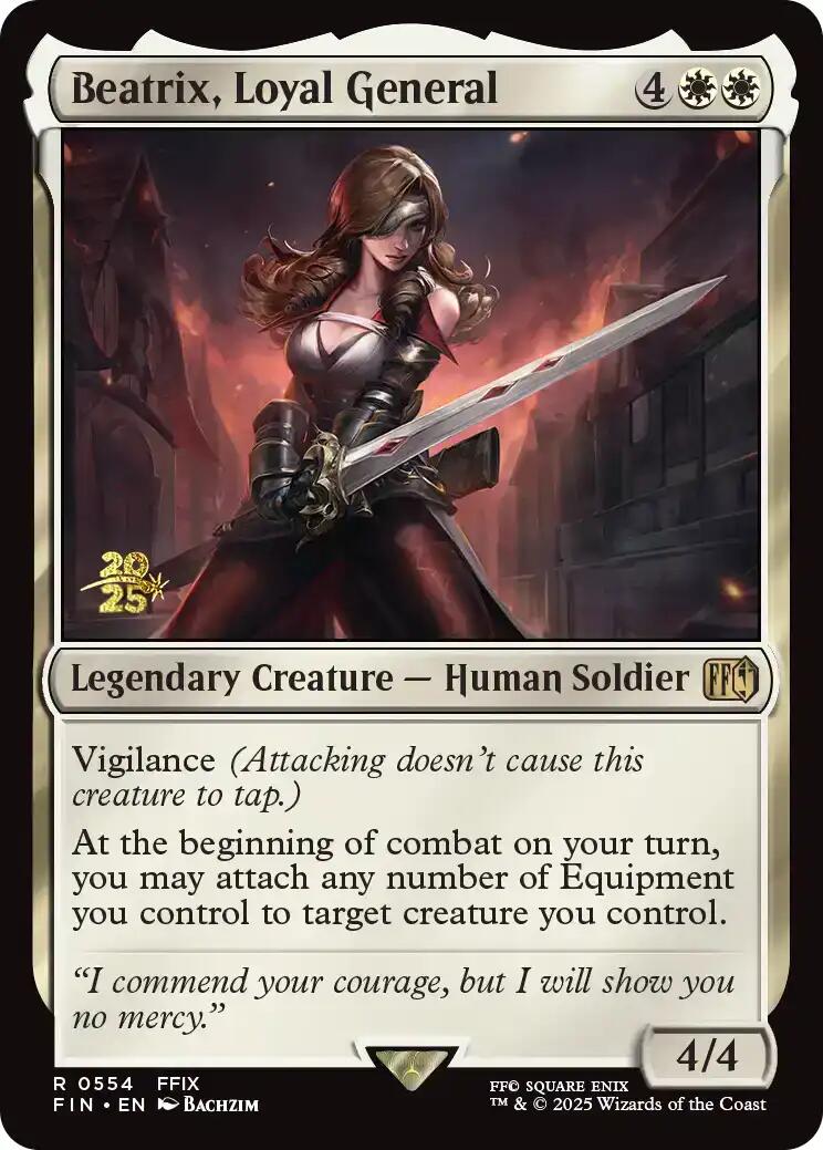 Beatrix, Loyal General [FINAL FANTASY Prerelease Promo] | Anubis Games and Hobby