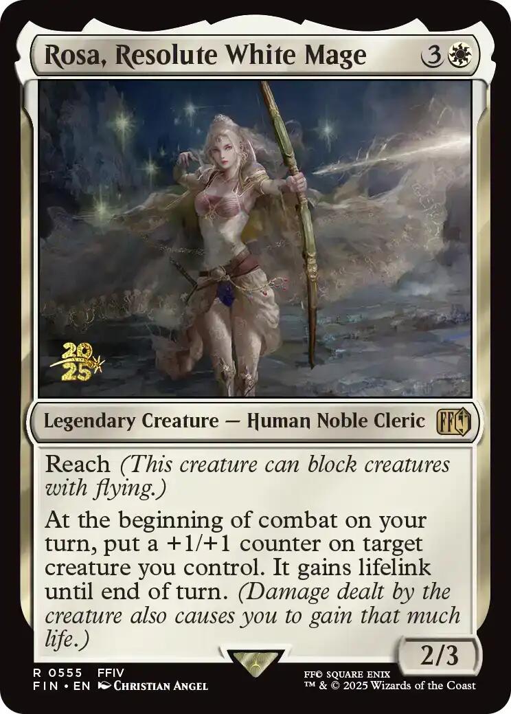 Rosa, Resolute White Mage [FINAL FANTASY Prerelease Promo] | Anubis Games and Hobby