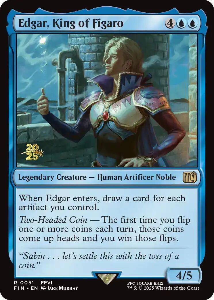 Edgar, King of Figaro [FINAL FANTASY Prerelease Promo] | Anubis Games and Hobby