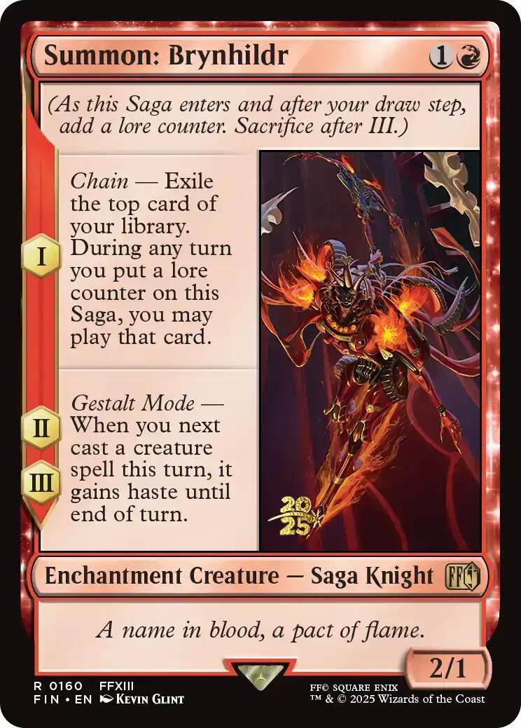 Summon: Brynhildr [FINAL FANTASY Prerelease Promo] | Anubis Games and Hobby