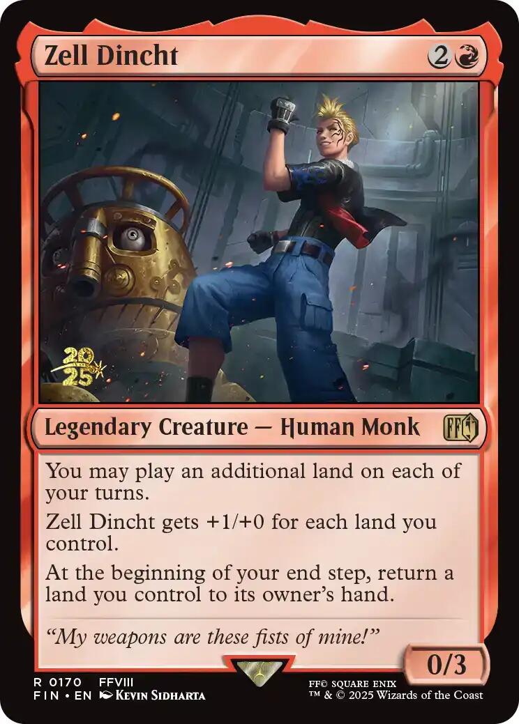 Zell Dincht [FINAL FANTASY Prerelease Promo] | Anubis Games and Hobby