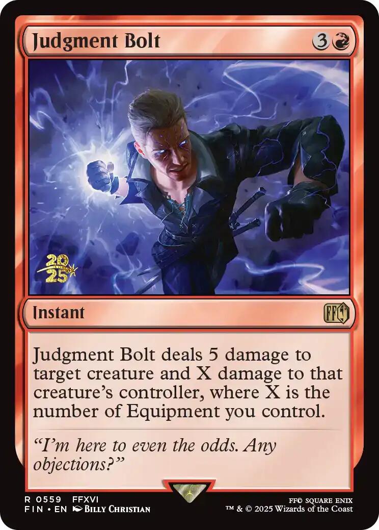 Judgment Bolt [FINAL FANTASY Prerelease Promo] | Anubis Games and Hobby