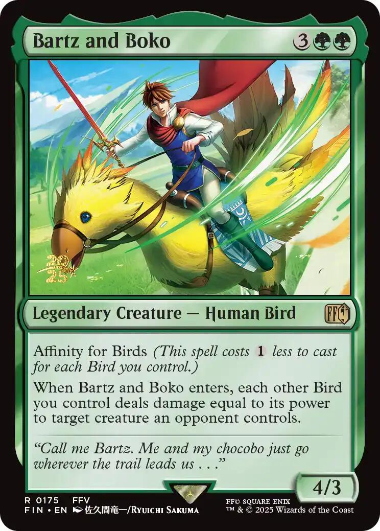 Bartz and Boko [FINAL FANTASY Prerelease Promo] | Anubis Games and Hobby