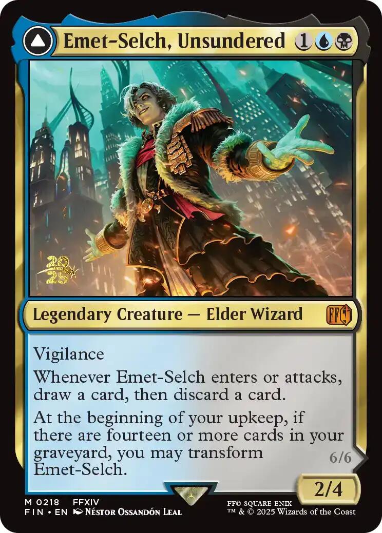 Emet-Selch, Unsundered // Hades, Sorcerer of Eld [FINAL FANTASY Prerelease Promo] | Anubis Games and Hobby