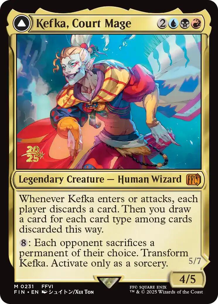 Kefka, Court Mage // Kefka, Ruler of Ruin [FINAL FANTASY Prerelease Promo] | Anubis Games and Hobby