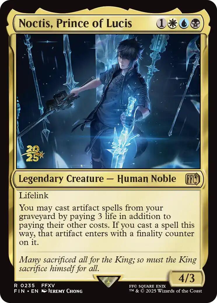 Noctis, Prince of Lucis [FINAL FANTASY Prerelease Promo] | Anubis Games and Hobby