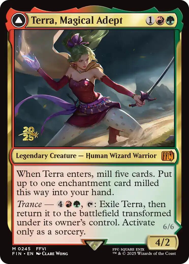 Terra, Magical Adept // Esper Terra [FINAL FANTASY Prerelease Promo] | Anubis Games and Hobby