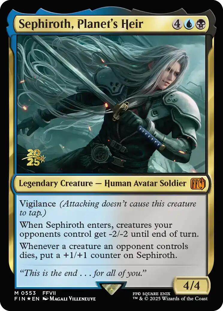 Sephiroth, Planet's Heir [FINAL FANTASY Prerelease Promo] | Anubis Games and Hobby