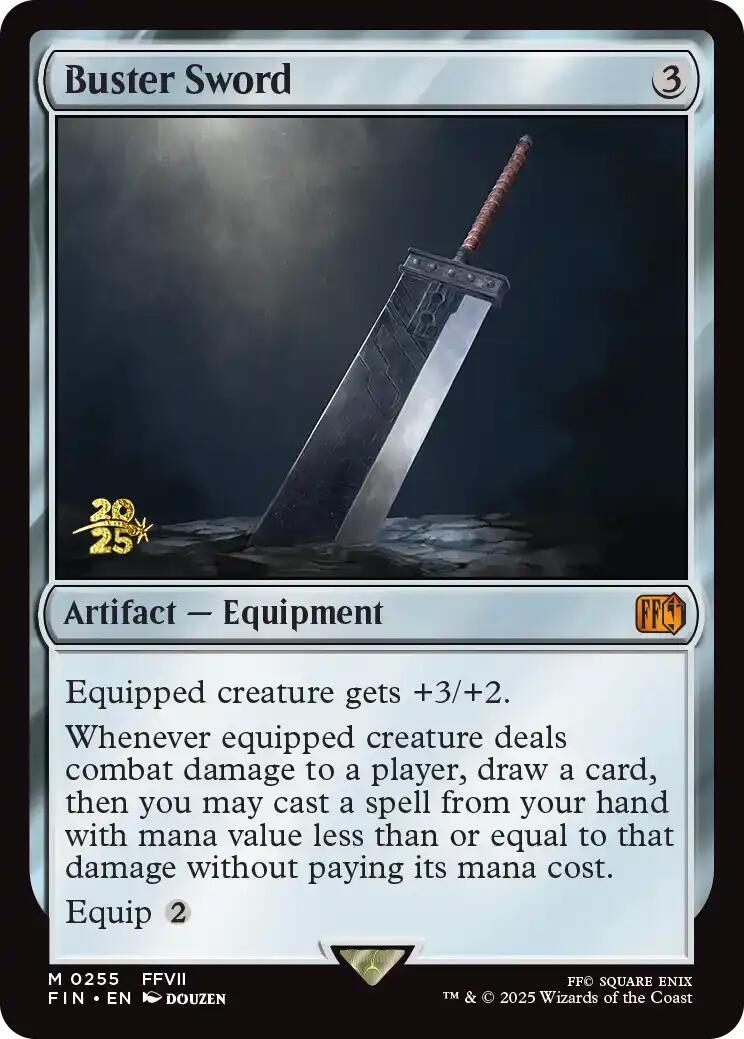 Buster Sword [FINAL FANTASY Prerelease Promo] | Anubis Games and Hobby