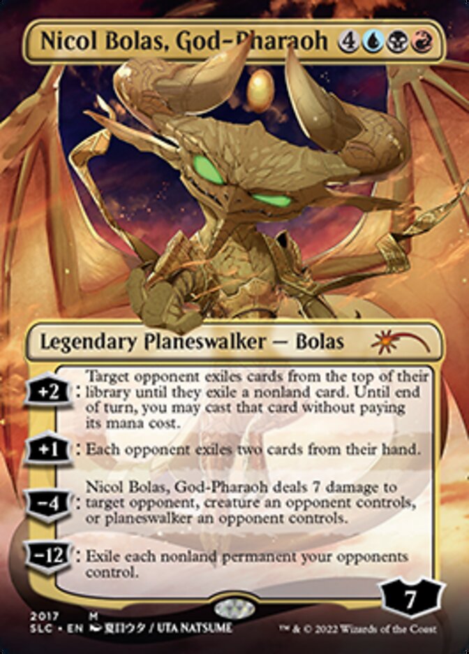 Nicol Bolas, God-Pharaoh (Borderless) [Secret Lair Countdown Kit] | Anubis Games and Hobby