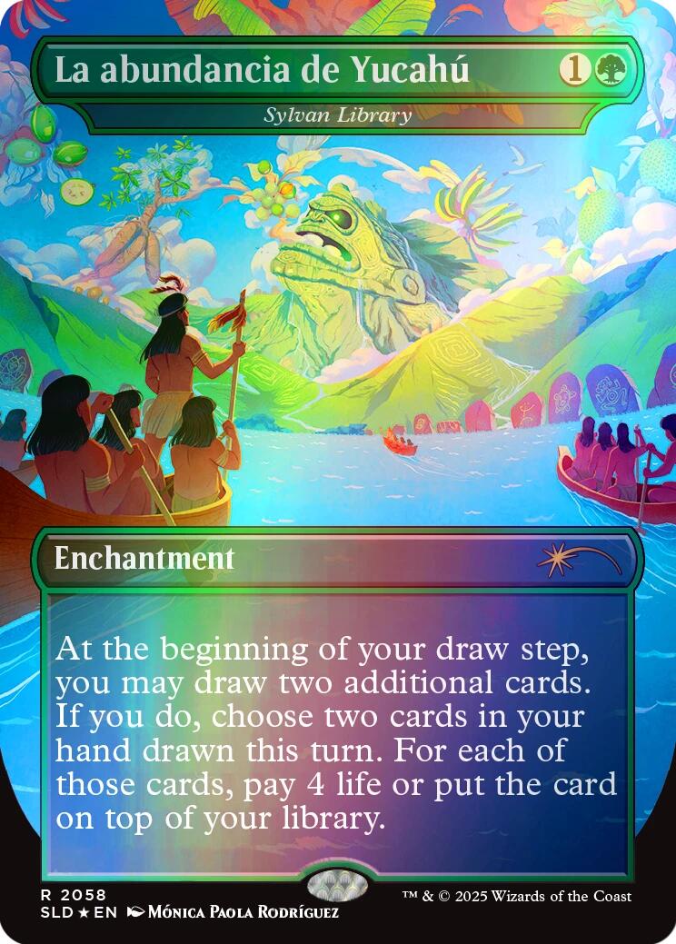 La abundancia de Yucahu - Sylvan Library (Rainbow Foil) [Secret Lair Drop Series] | Anubis Games and Hobby