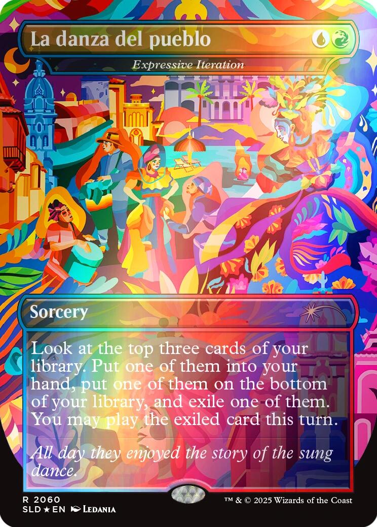 La danza del pueblo - Expressive Iteration (Rainbow Foil) [Secret Lair Drop Series] | Anubis Games and Hobby