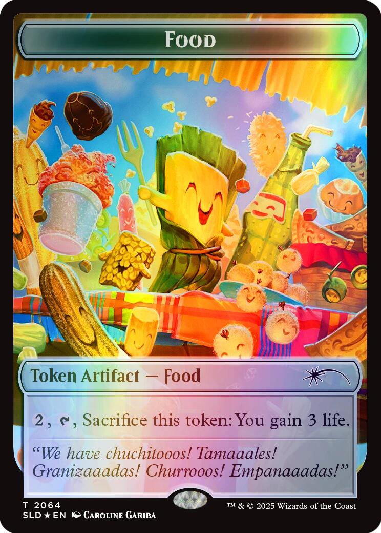 Food Token (2064) (Rainbow Foil) [Secret Lair Drop Series] | Anubis Games and Hobby