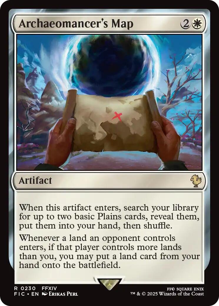 Archaeomancer's Map (Surge Foil) [FINAL FANTASY Commander] | Anubis Games and Hobby