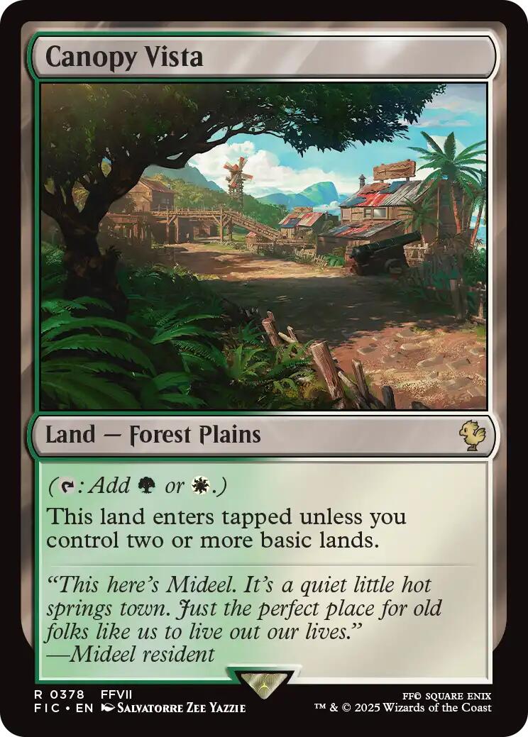 Canopy Vista (Surge Foil) [FINAL FANTASY Commander] | Anubis Games and Hobby