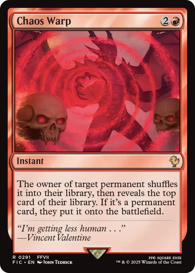 Chaos Warp (Surge Foil) [FINAL FANTASY Commander] | Anubis Games and Hobby