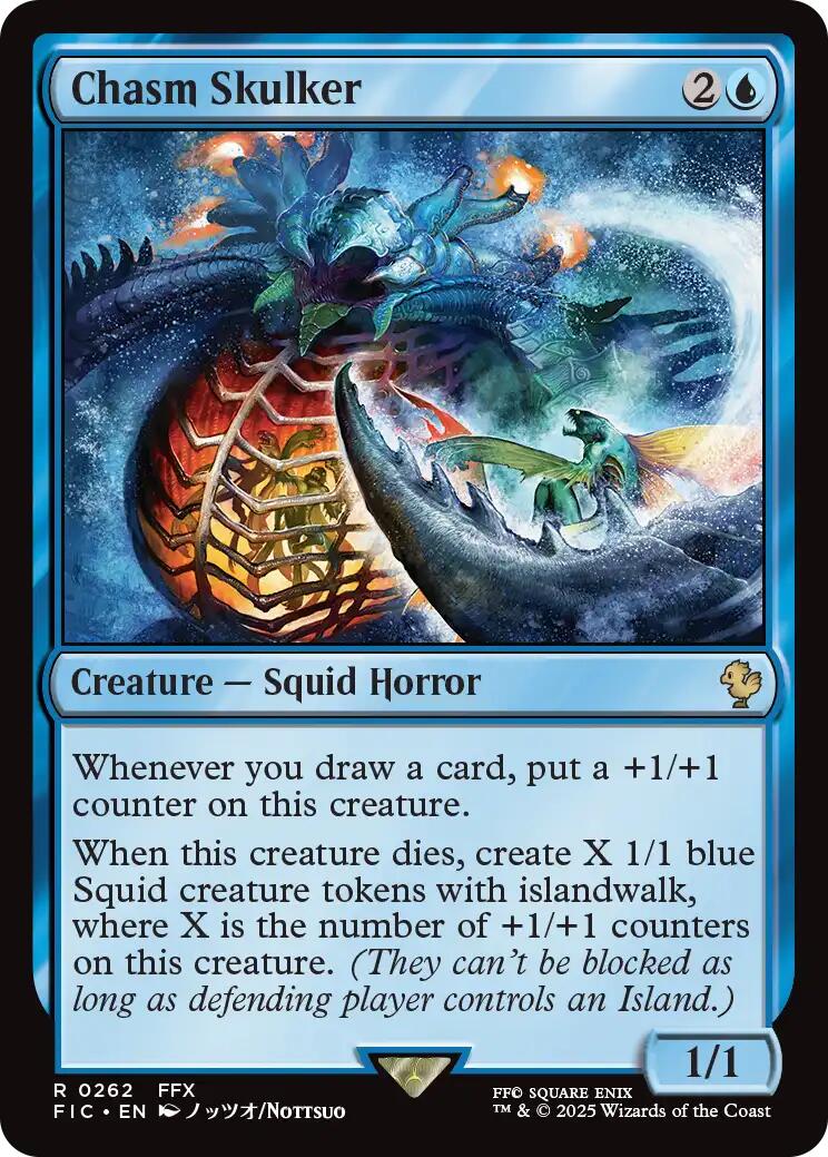 Chasm Skulker (Surge Foil) [FINAL FANTASY Commander] | Anubis Games and Hobby