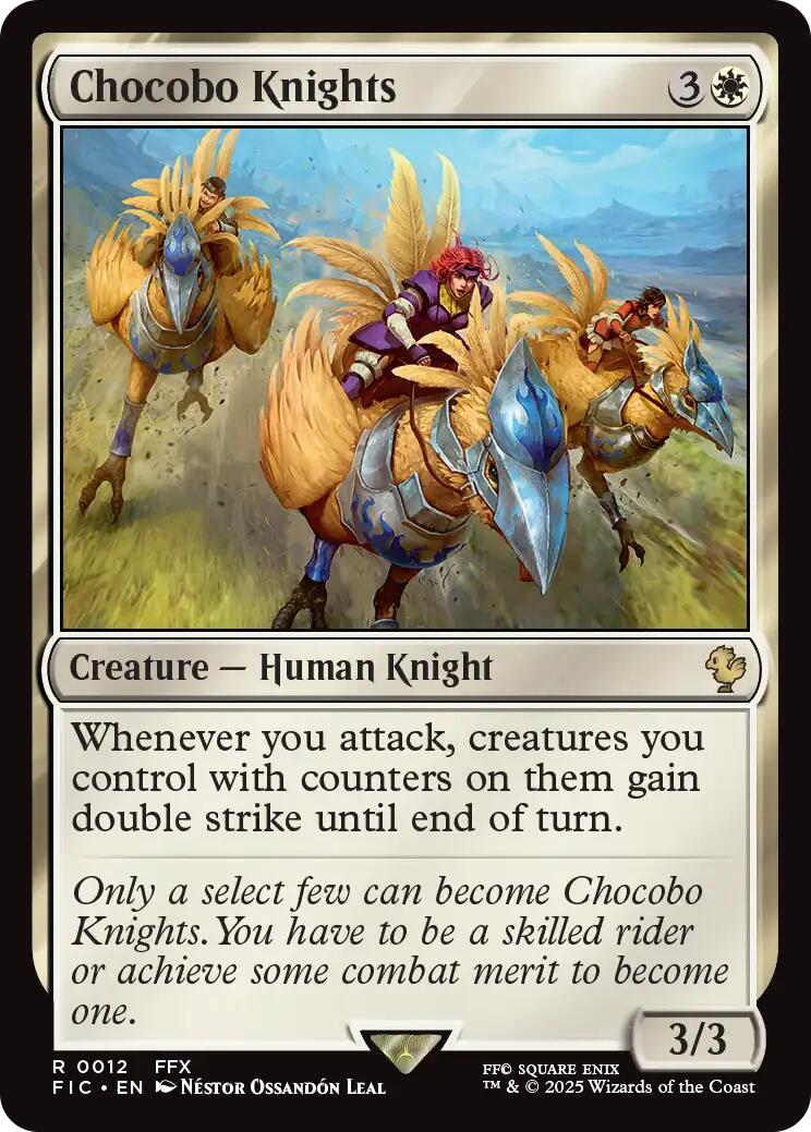 Chocobo Knights (Surge Foil) [FINAL FANTASY Commander] | Anubis Games and Hobby