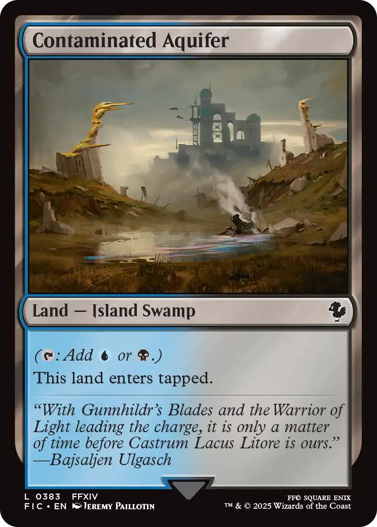 Contaminated Aquifer (Surge Foil) [FINAL FANTASY Commander] | Anubis Games and Hobby