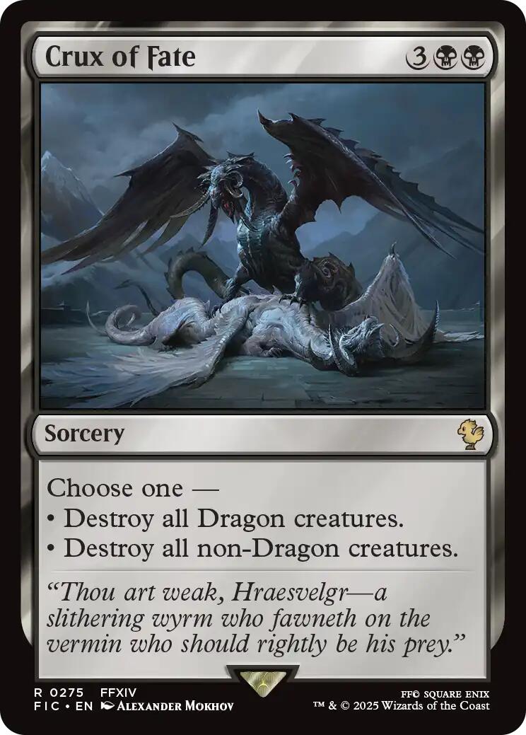 Crux of Fate (Surge Foil) [FINAL FANTASY Commander] | Anubis Games and Hobby