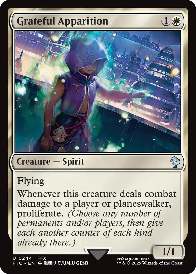 Grateful Apparition (Surge Foil) [FINAL FANTASY Commander] | Anubis Games and Hobby