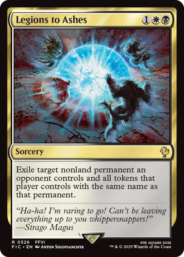 Legions to Ashes (Surge Foil) [FINAL FANTASY Commander] | Anubis Games and Hobby