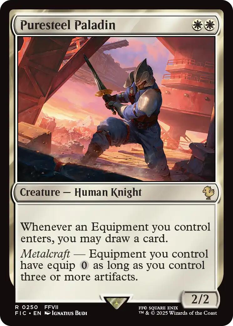 Puresteel Paladin (Surge Foil) [FINAL FANTASY Commander] | Anubis Games and Hobby