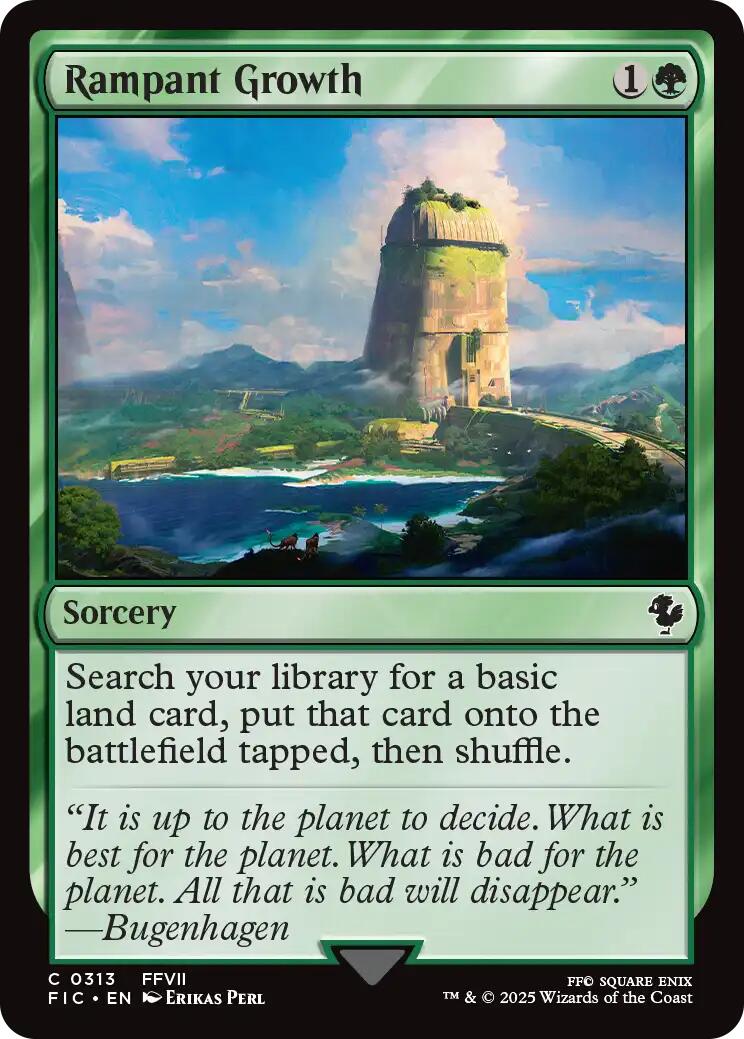 Rampant Growth (Surge Foil) [FINAL FANTASY Commander] | Anubis Games and Hobby