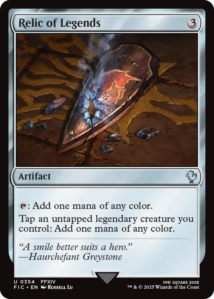 Relic of Legends (Surge Foil) [FINAL FANTASY Commander] | Anubis Games and Hobby