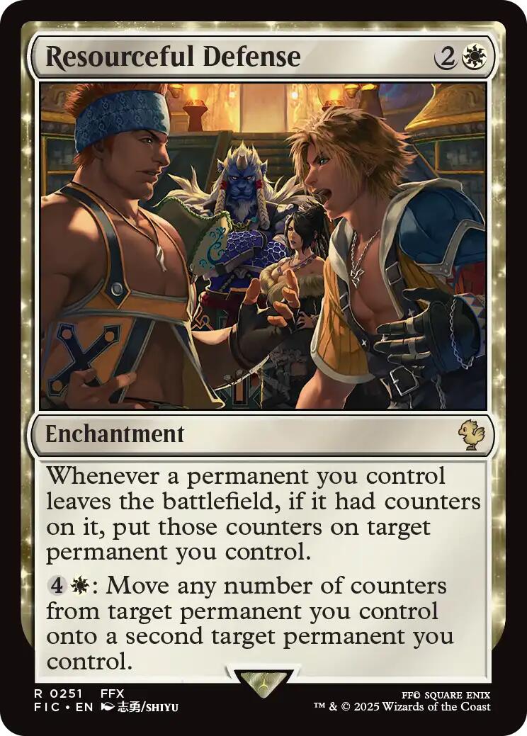 Resourceful Defense (Surge Foil) [FINAL FANTASY Commander] | Anubis Games and Hobby