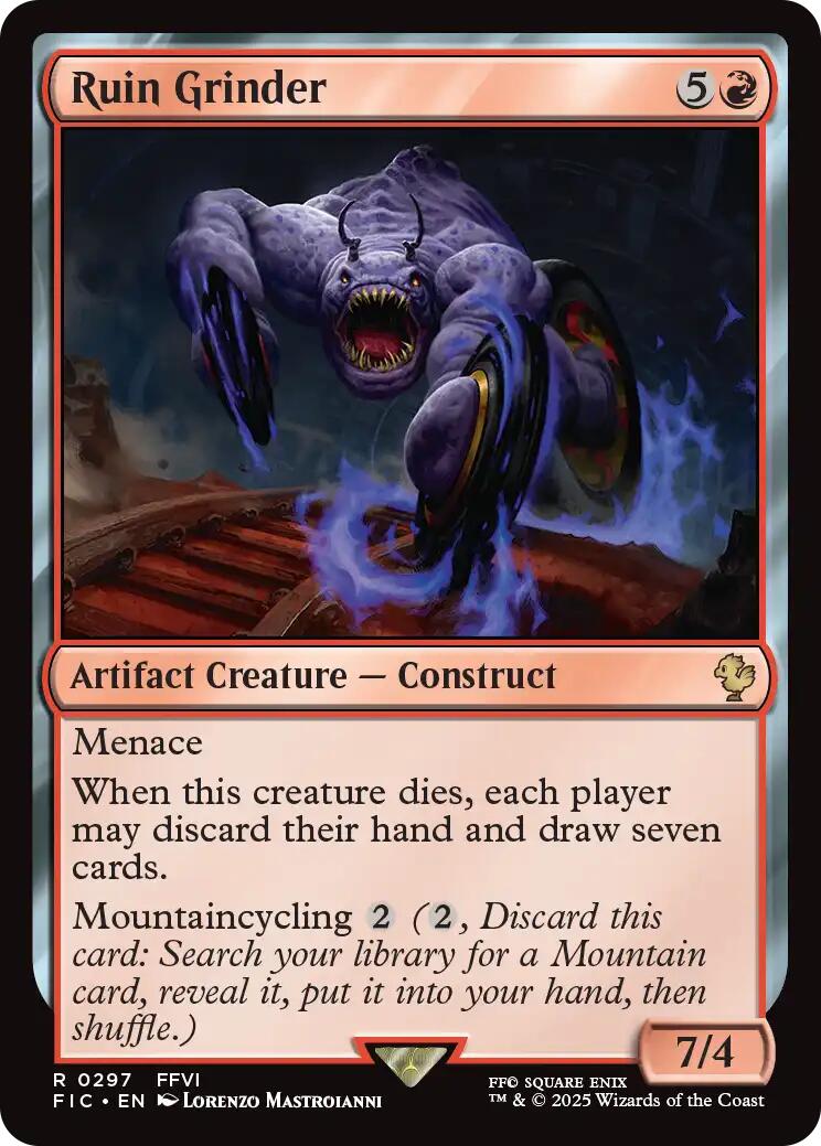 Ruin Grinder (Surge Foil) [FINAL FANTASY Commander] | Anubis Games and Hobby