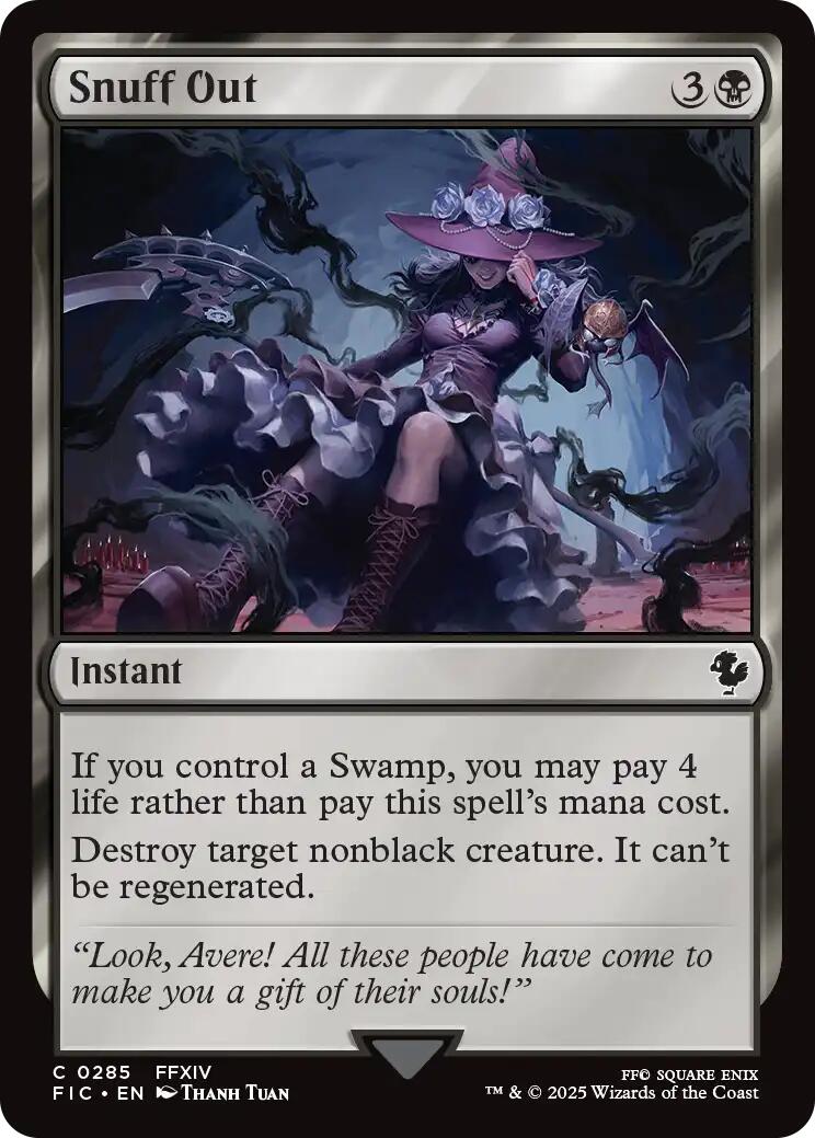 Snuff Out (Surge Foil) [FINAL FANTASY Commander] | Anubis Games and Hobby