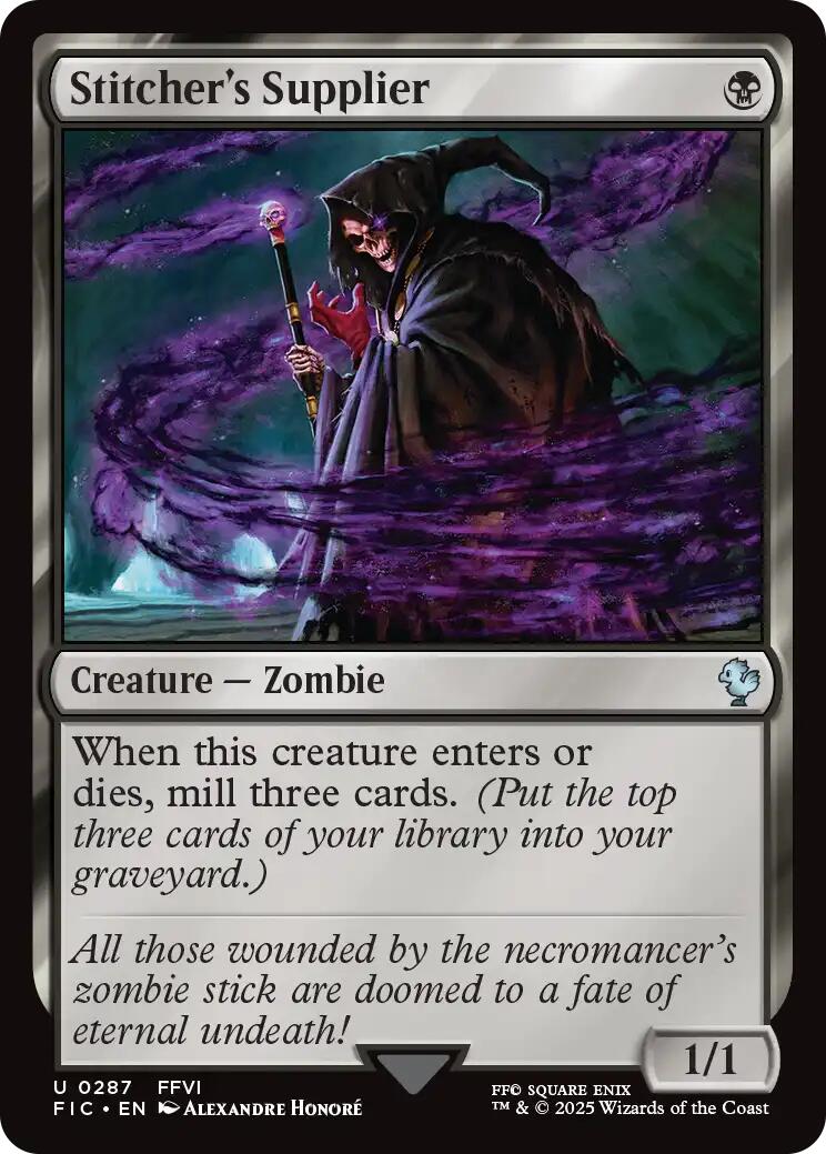 Stitcher's Supplier (Surge Foil) [FINAL FANTASY Commander] | Anubis Games and Hobby