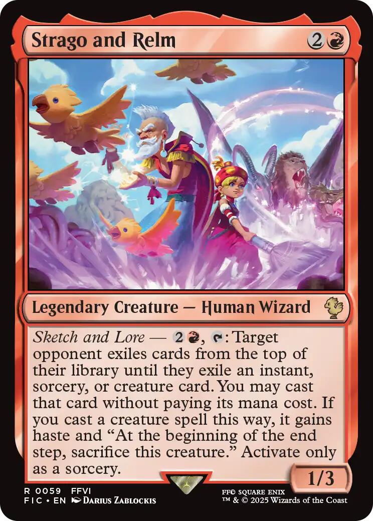 Strago and Relm (Surge Foil) [FINAL FANTASY Commander] | Anubis Games and Hobby