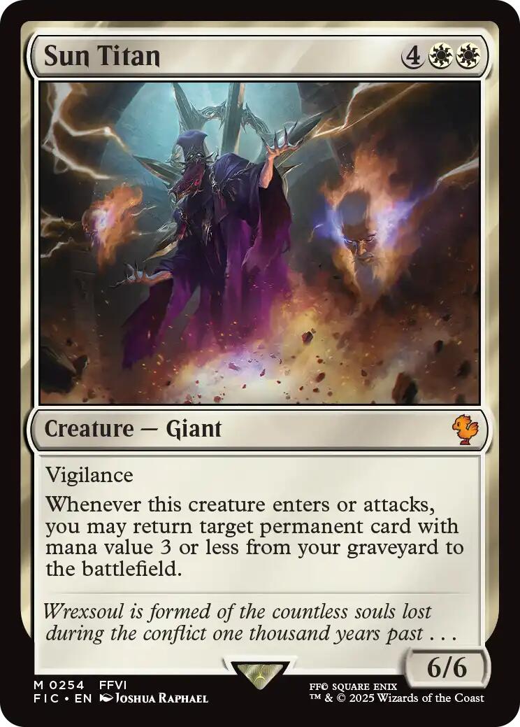 Sun Titan (Surge Foil) [FINAL FANTASY Commander] | Anubis Games and Hobby