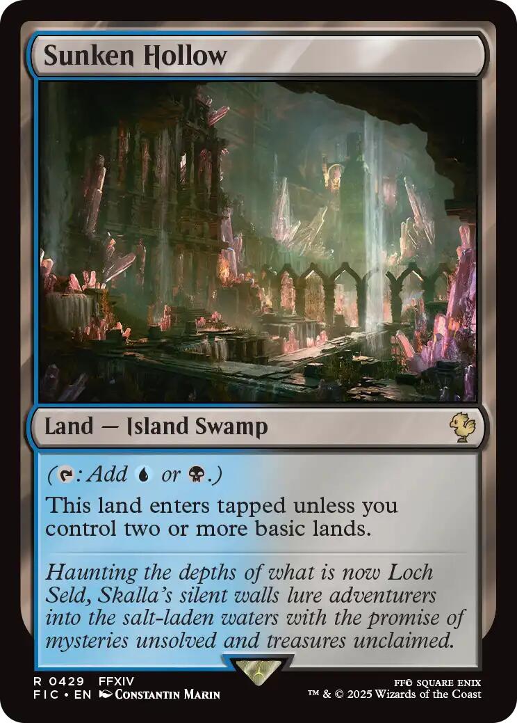 Sunken Hollow (Surge Foil) [FINAL FANTASY Commander] | Anubis Games and Hobby