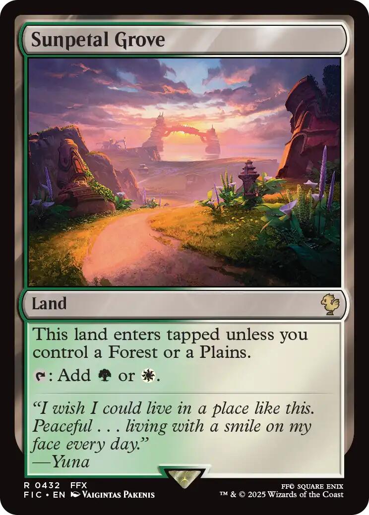 Sunpetal Grove (Surge Foil) [FINAL FANTASY Commander] | Anubis Games and Hobby