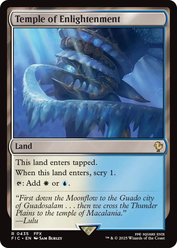 Temple of Enlightenment (Surge Foil) [FINAL FANTASY Commander] | Anubis Games and Hobby