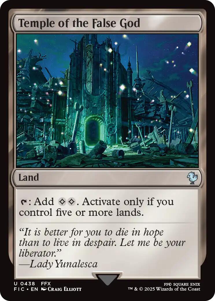 Temple of the False God (Surge Foil) [FINAL FANTASY Commander] | Anubis Games and Hobby