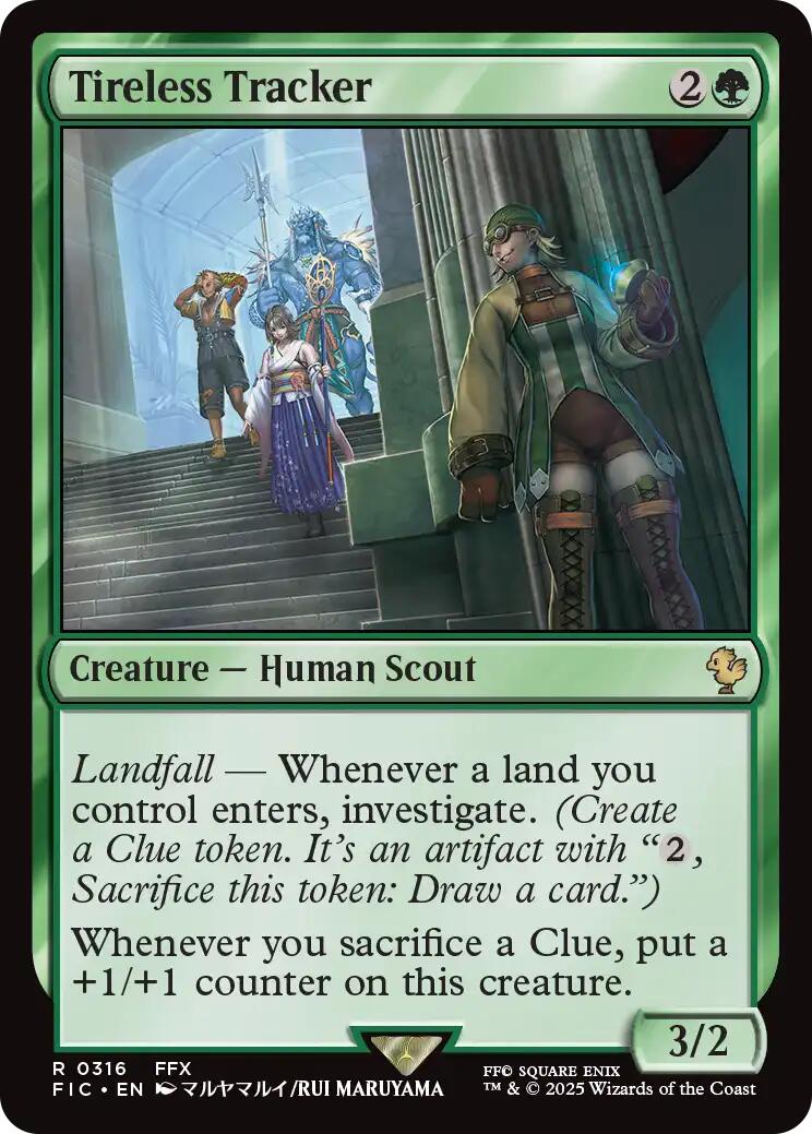 Tireless Tracker (Surge Foil) [FINAL FANTASY Commander] | Anubis Games and Hobby